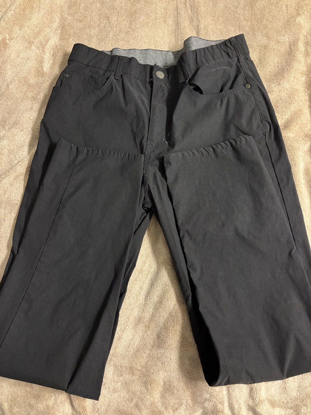 Men's Black Stretch Chinos - Comfort Straight Fit